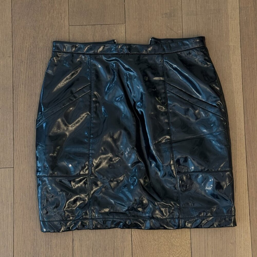 Fleur du Mal PVC mini skirt